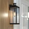 Vaxcel Kinzie Black Motion Sensor Dusk to Dawn Outdoor Wall Light Fixture with Clear Glass T0708 - alternate 1